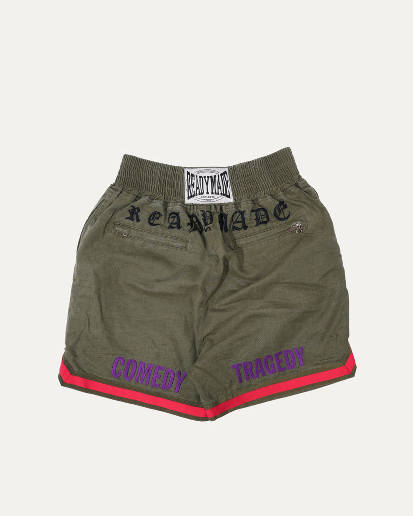 'Comedy & Tragedy' Canvas Boxing Shorts