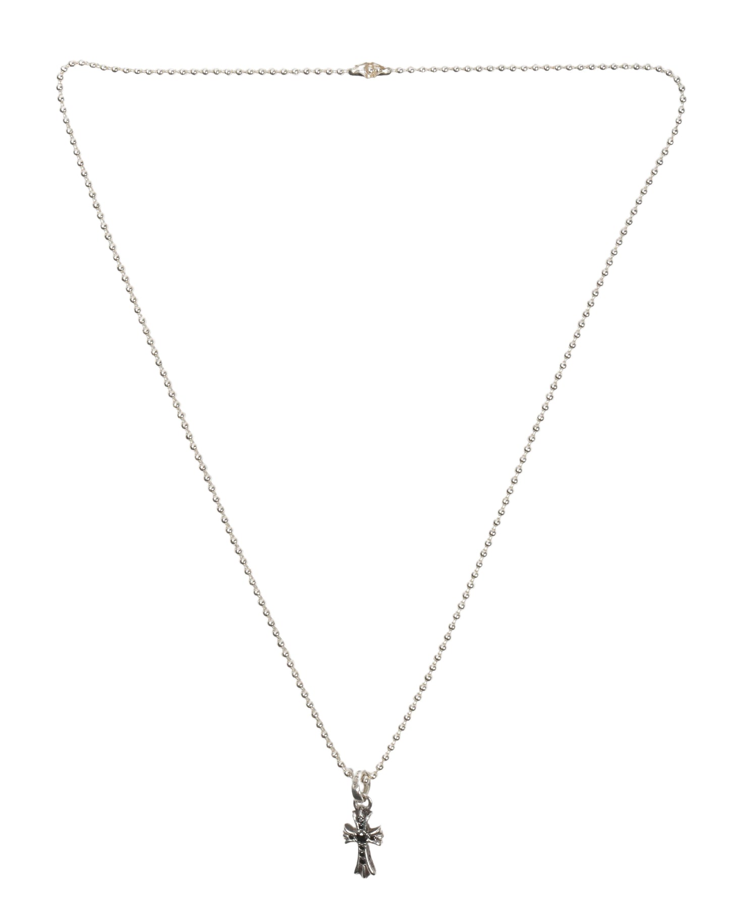 Black Diamond Cross Pendant w/ Chain
