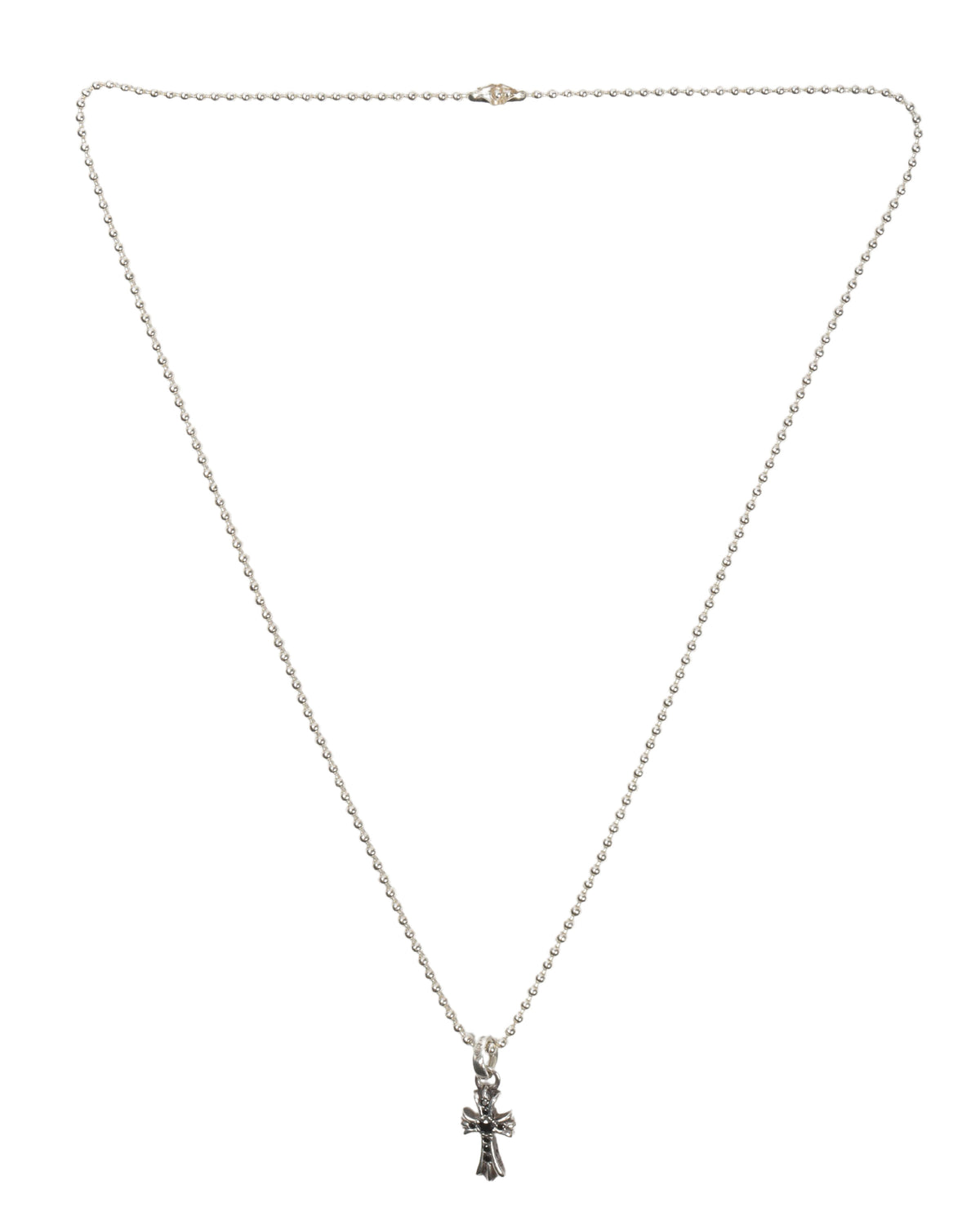 Black Diamond Cross Pendant w/ Chain