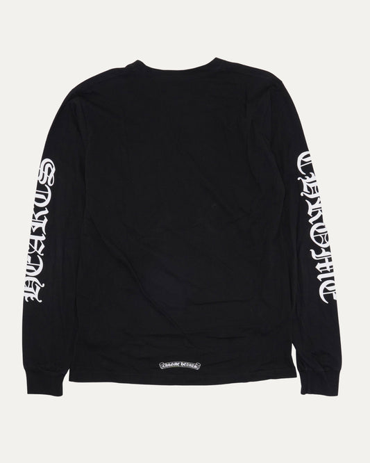 Neck Logo Long Sleeve Pocket T-Shirt