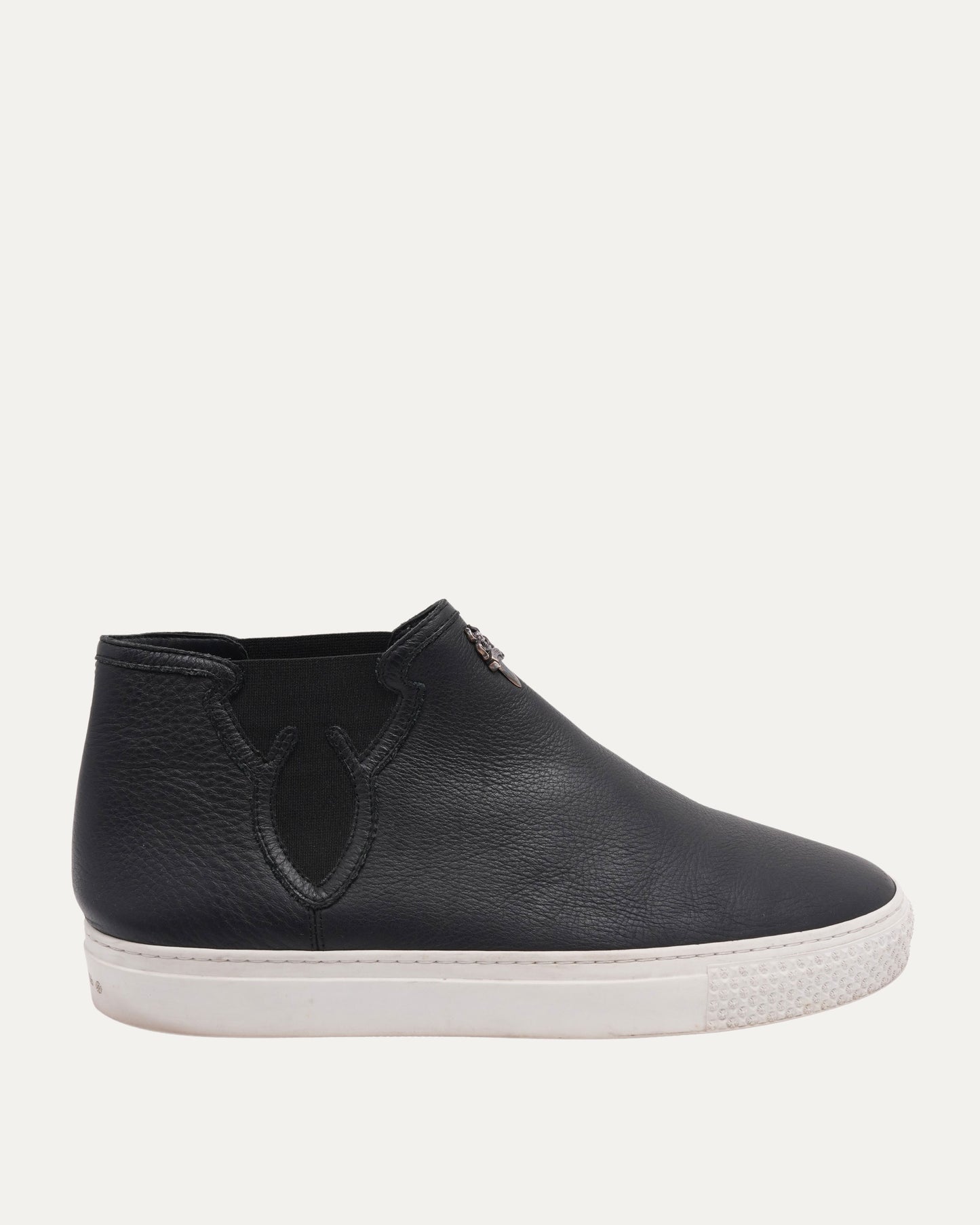 Dagger Embellished Slip On Mid Top Sneakers