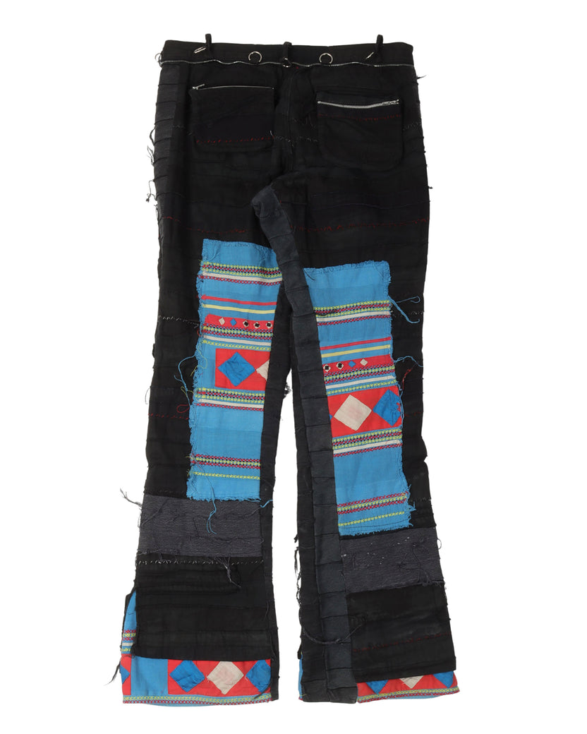 SS03 "SCAB" Ethnic Flared Jeans