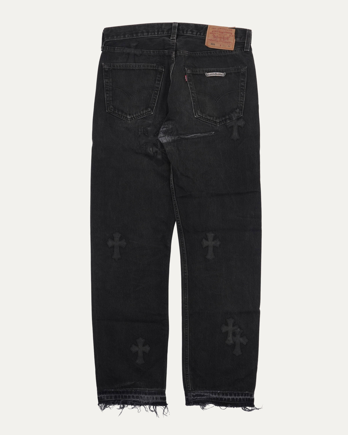 Levis 501 Cross Patch Jeans