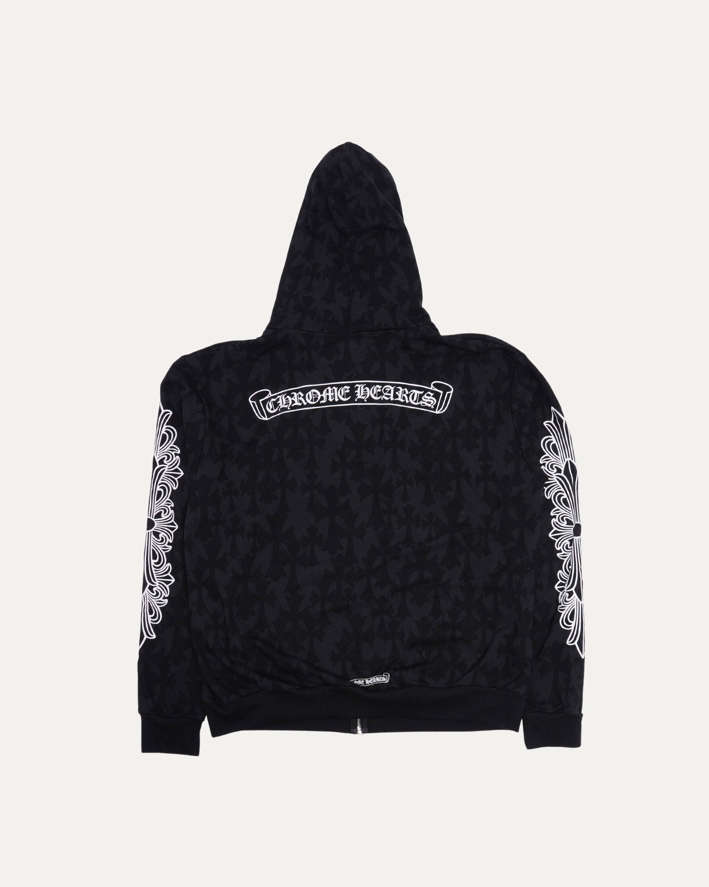 Cemetery Cross Monogram Zip-Up