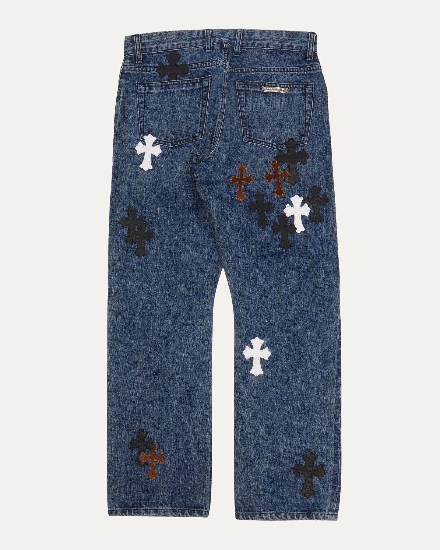 Turbo Diesel Cross Patch Fleur Knee Jeans