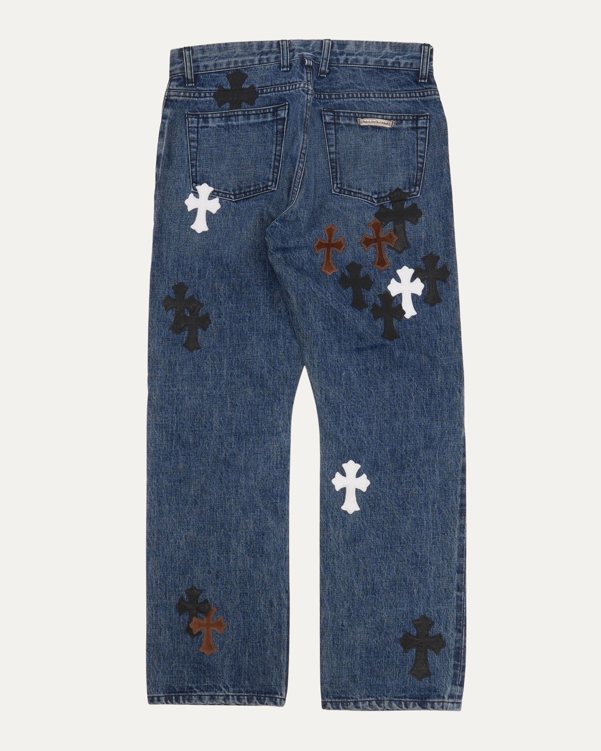 Turbo Diesel Cross Patch Fleur Knee Jeans