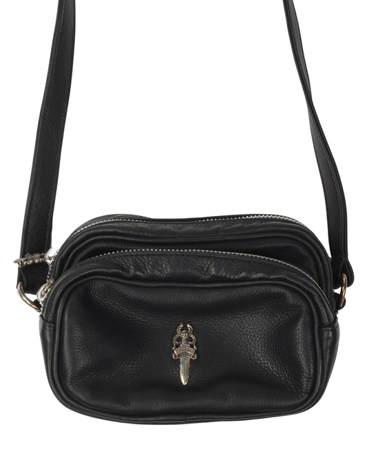Black Leather Camera Bag