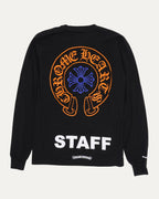 Staff Horseshoe Logo Long Sleeve Pocket T-shirt
