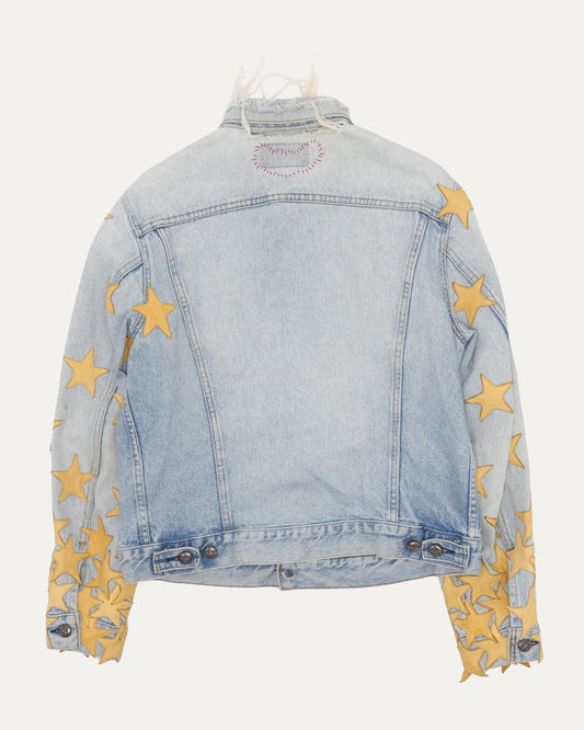 Star Patch Denim Trucker Jacket