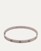 White Gold Love Bracelet