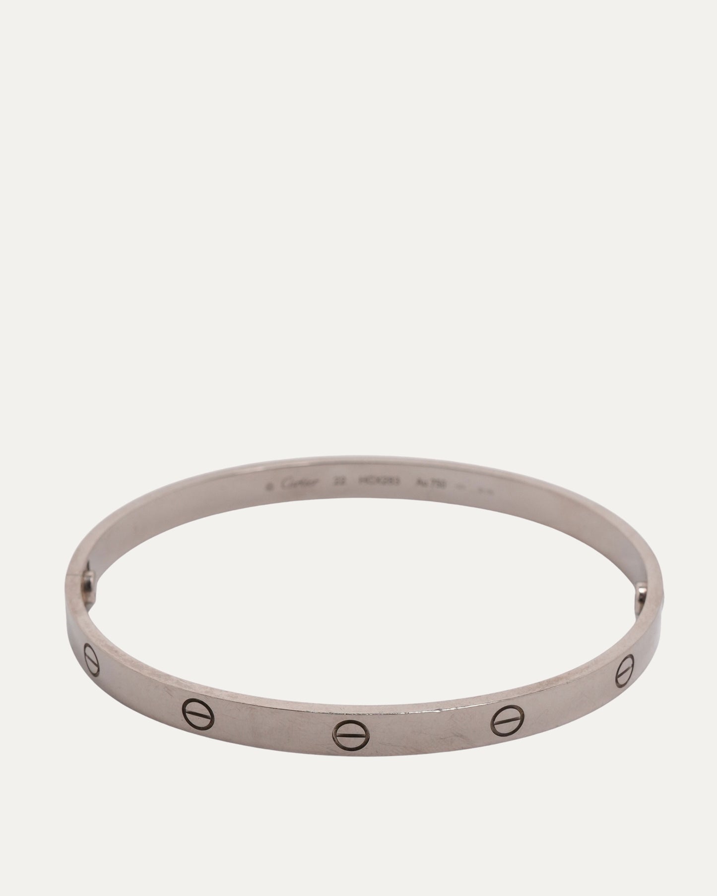 White Gold Love Bracelet