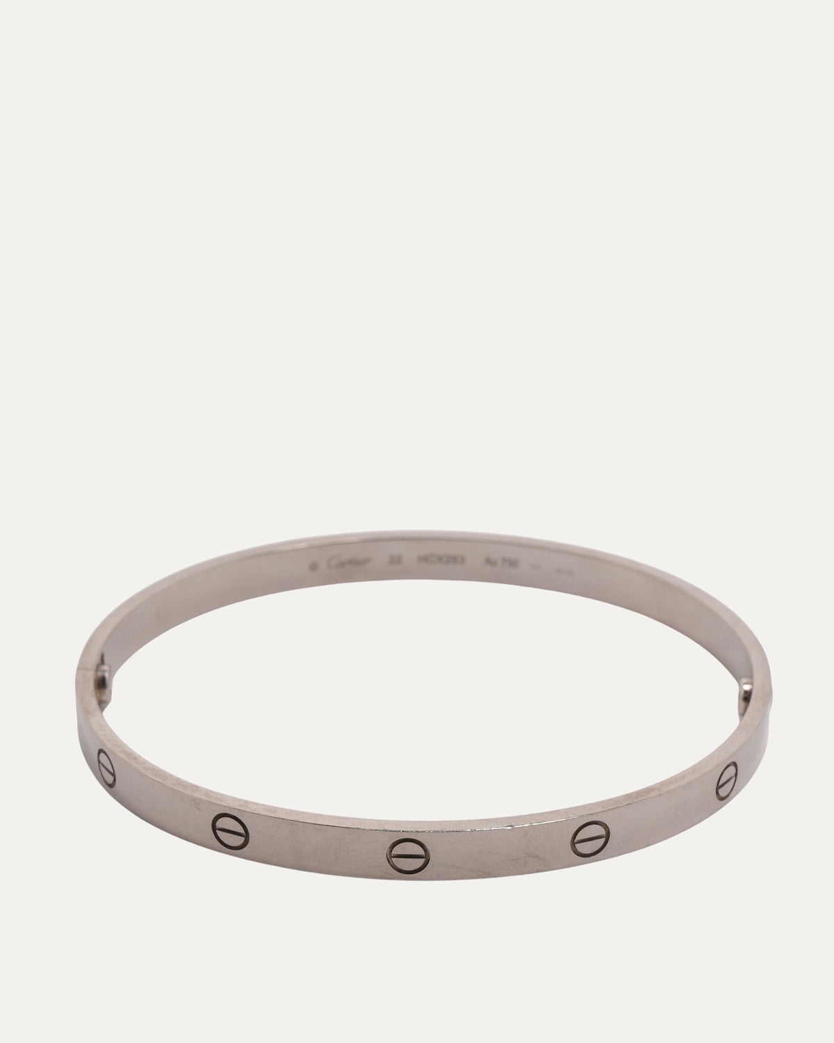 White Gold Love Bracelet