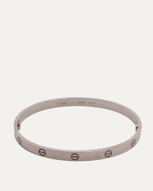 White Gold Love Bracelet