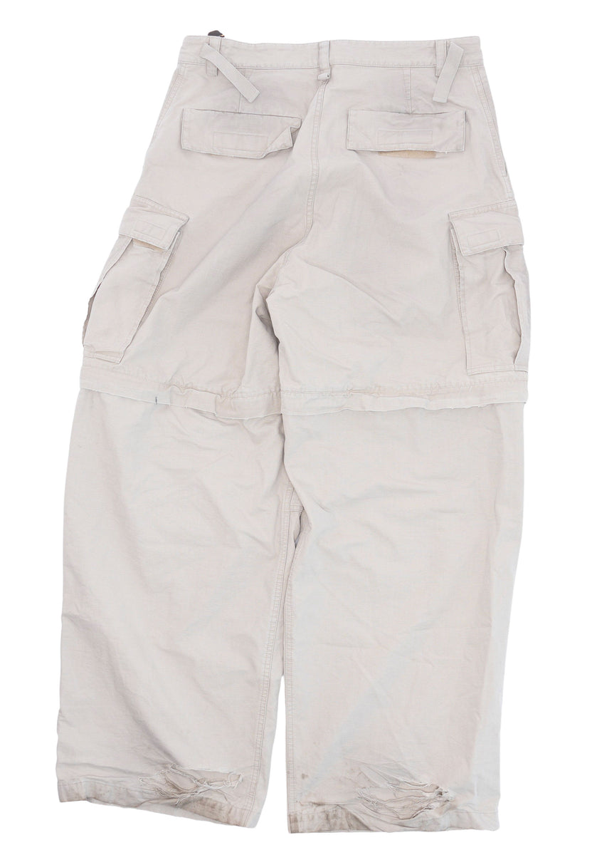 Distressed Convertible Cargo Pants