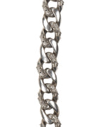 18k White Gold Fancy Wallet Chain