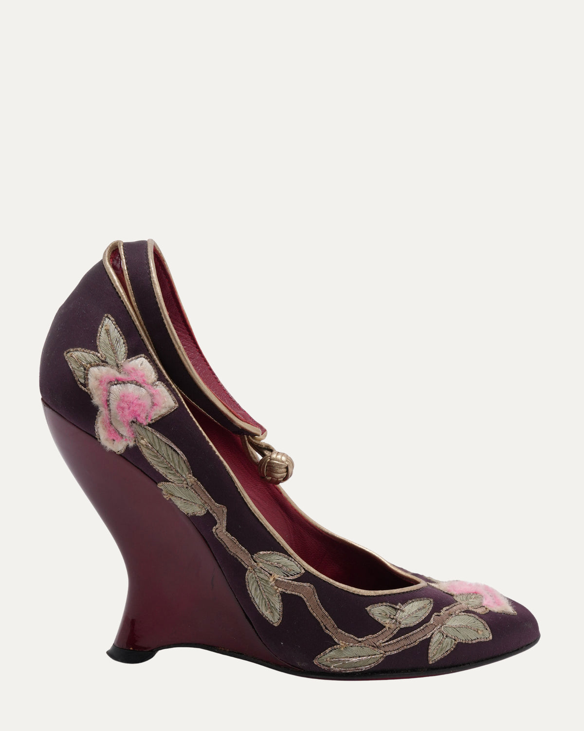 Tom Ford Era FW 2004 Embroidered Chinoiserie Heels