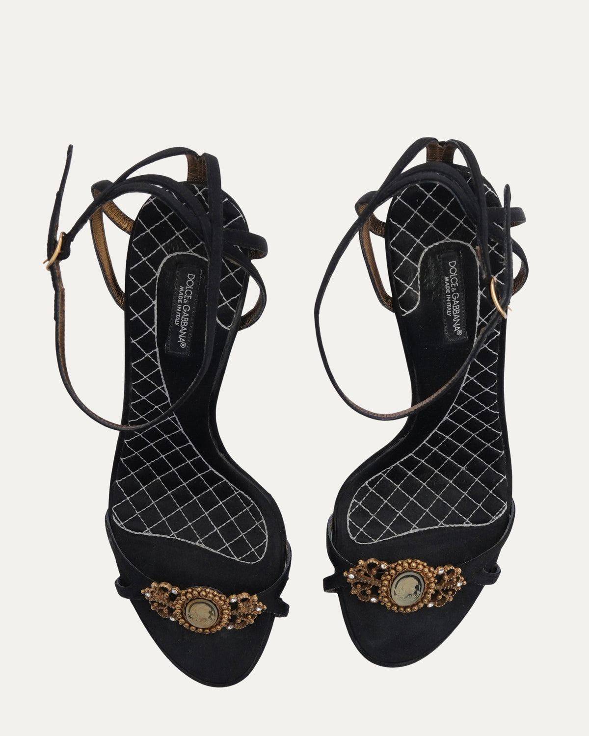 Satin Cameo Heels