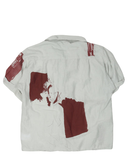 Silk Blend Graphic Shirt