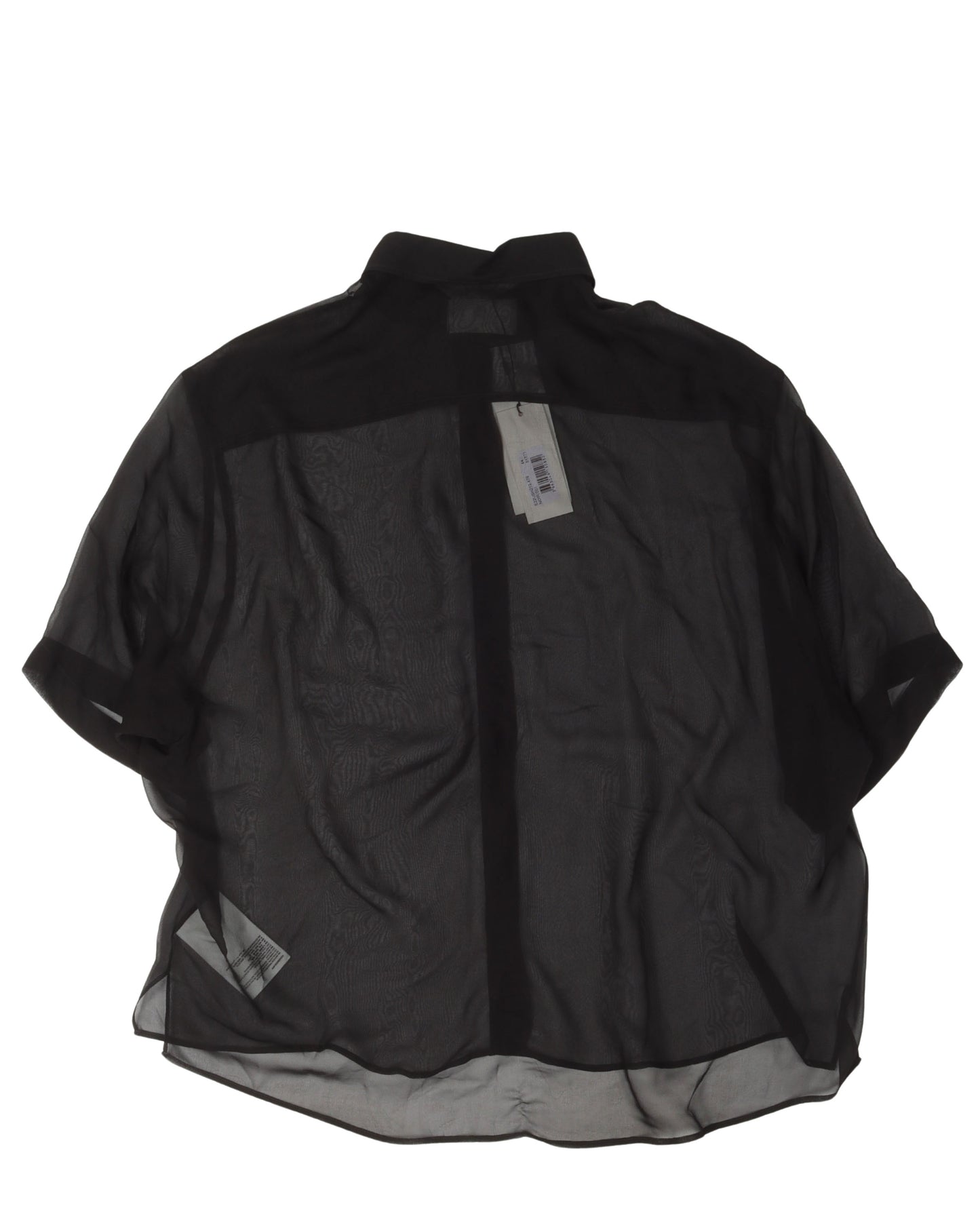 Silk Sheer Short Sleeve Shirt