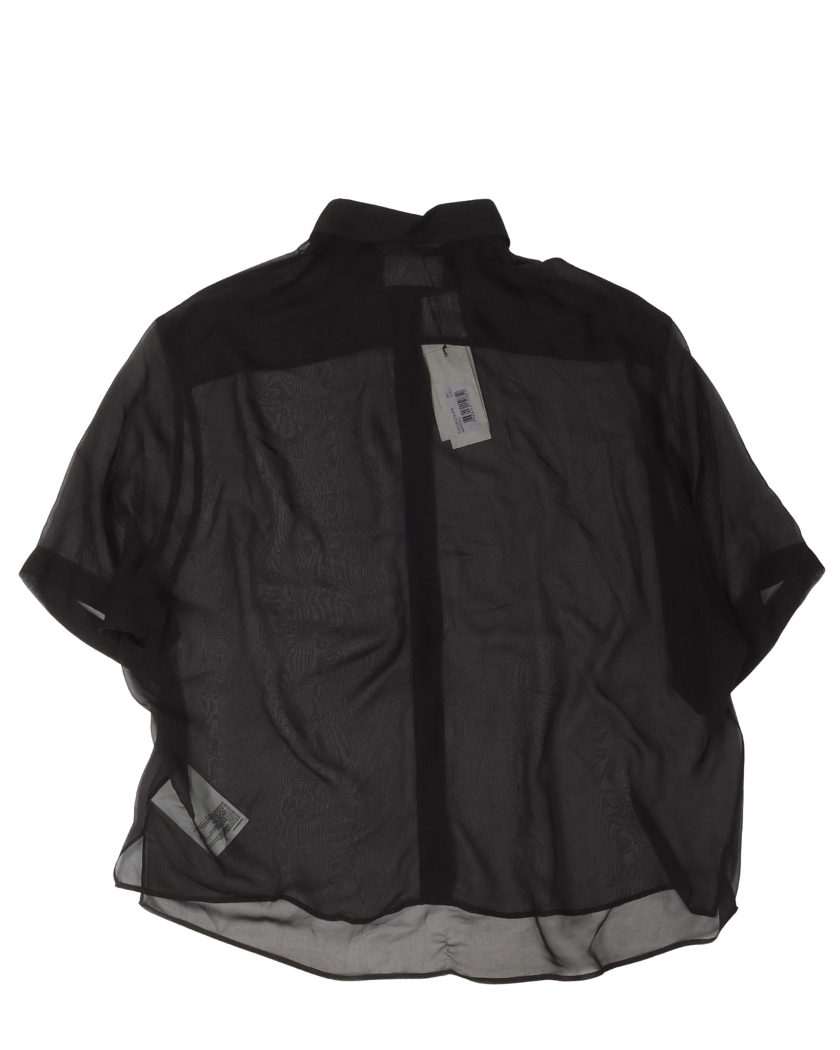 Silk Sheer Short Sleeve Shirt