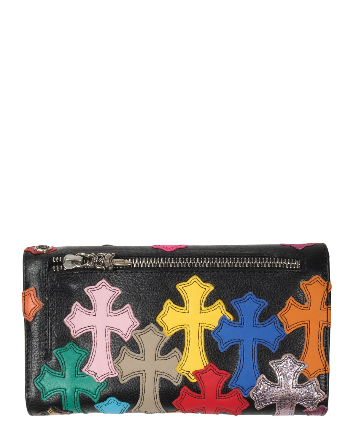 Cross Patch Tri-Fold Wallet