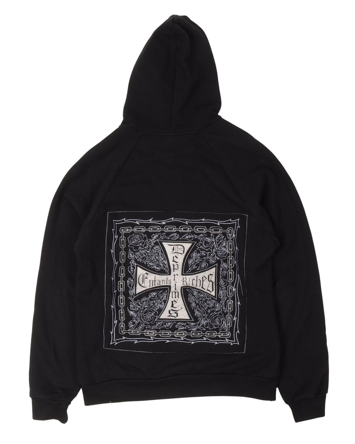 "Croix Avec des Roses" Iron Cross Hoodie