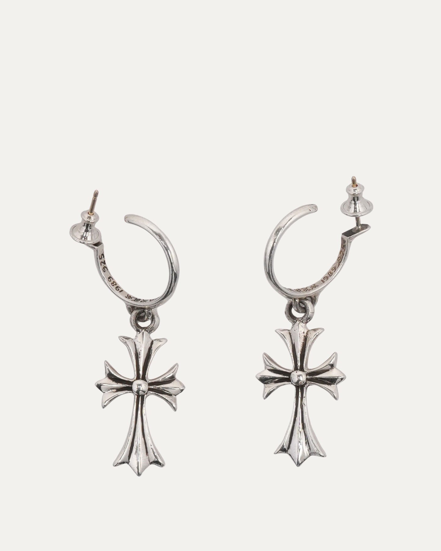 Cross Hoop Earring Set