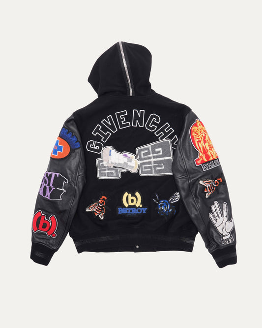 Bstroy Hooded Varsity Jacket