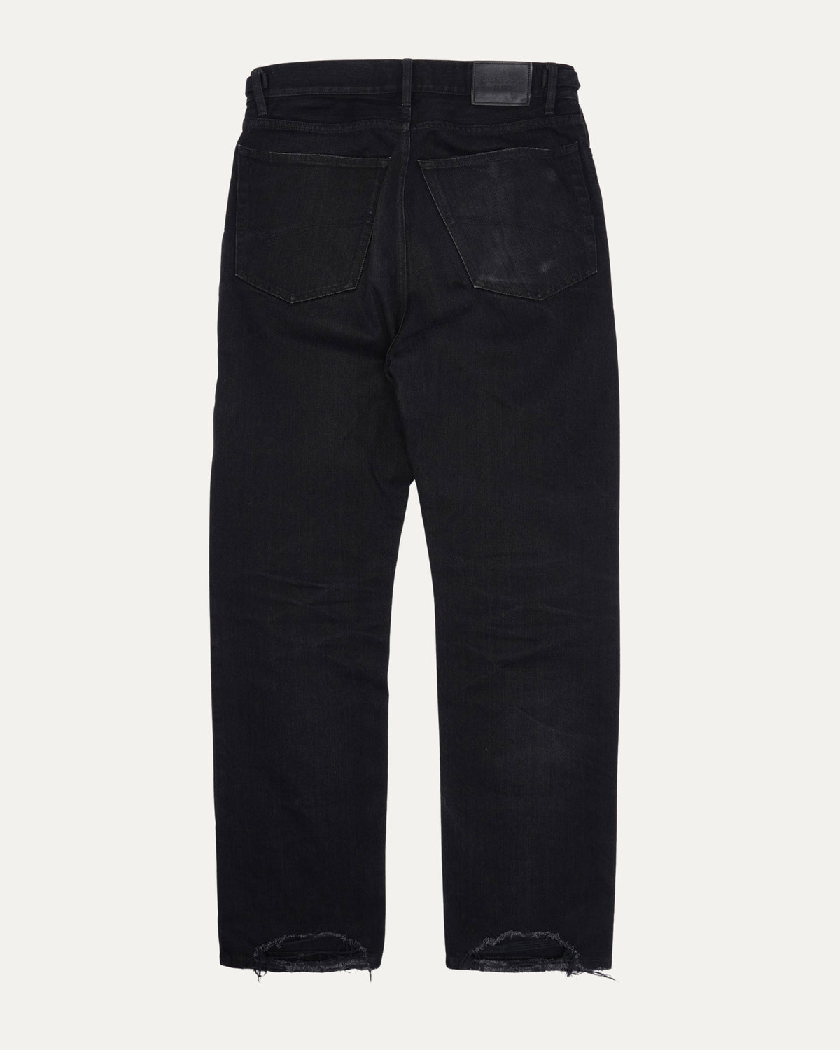 Distressed Straight Leg Jeans