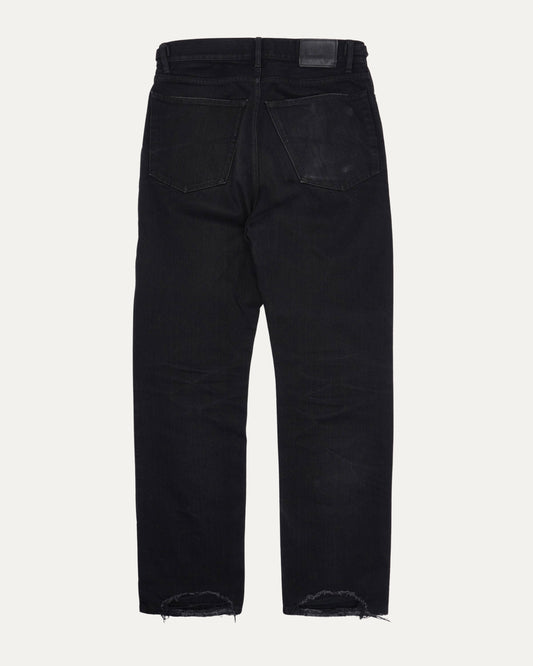 Distressed Straight Leg Jeans