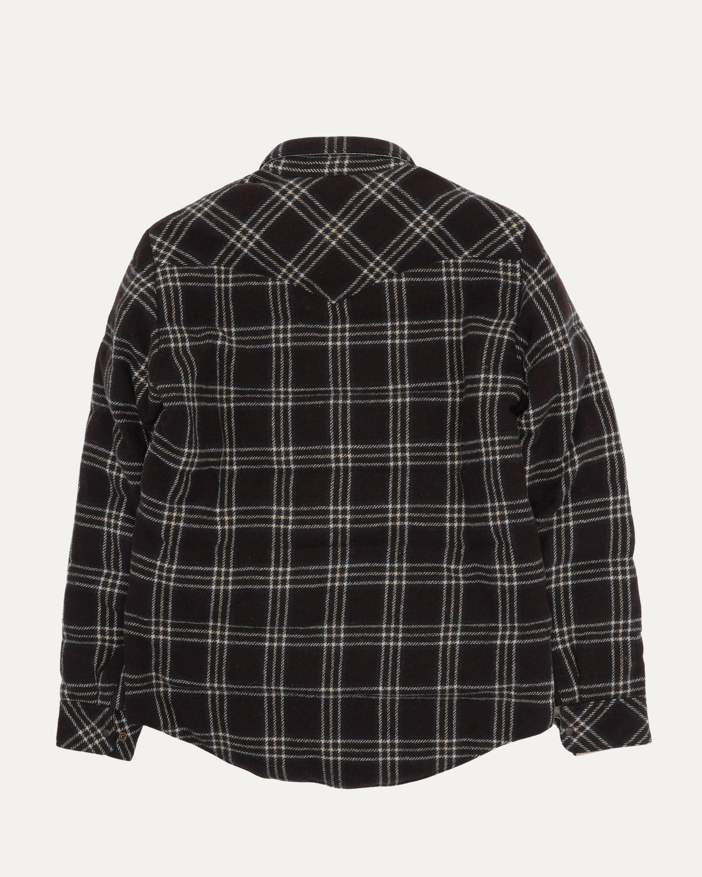 Wool Kerchief Down Shirt Jacket