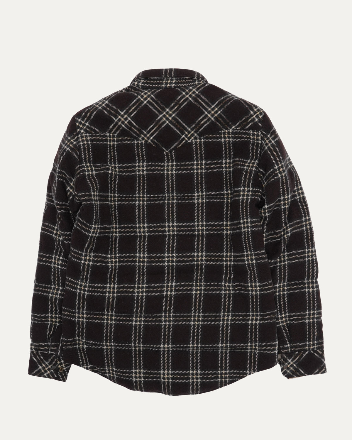 Wool Kerchief Down Shirt Jacket