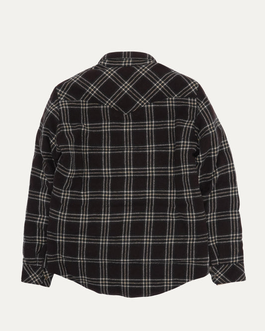 Wool Kerchief Down Shirt Jacket