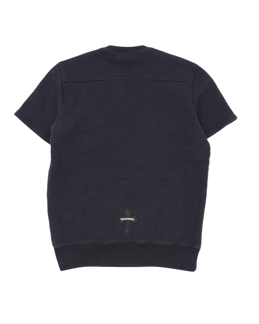 Cross Patch Short Sleeve Sweatshirt