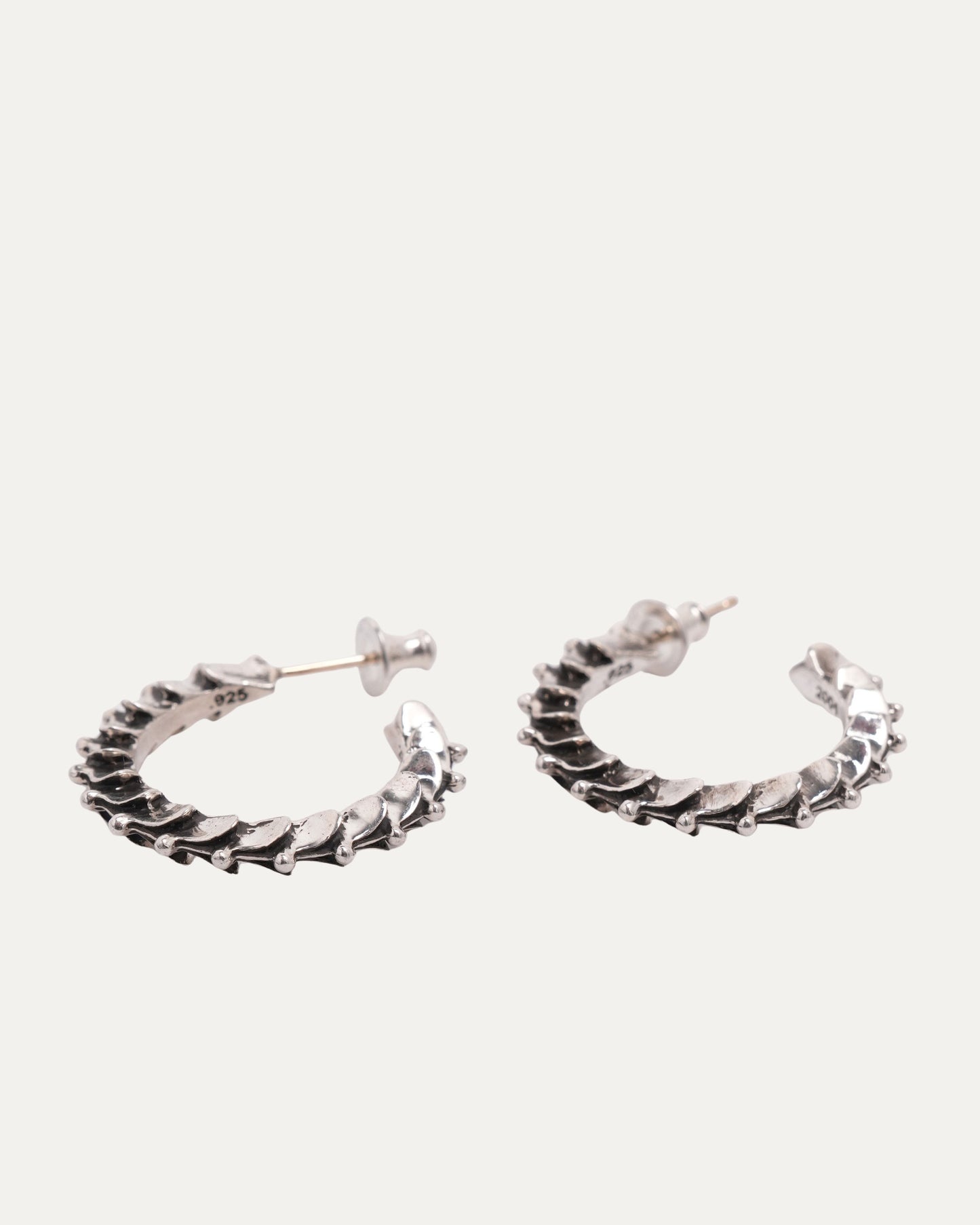Cross Tail Hoop Earrings