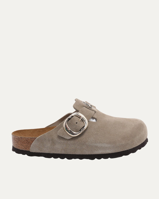 Dagger Embellished Birkenstock Boston Suede Mule