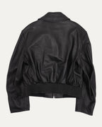 Boxy Leather Blouson