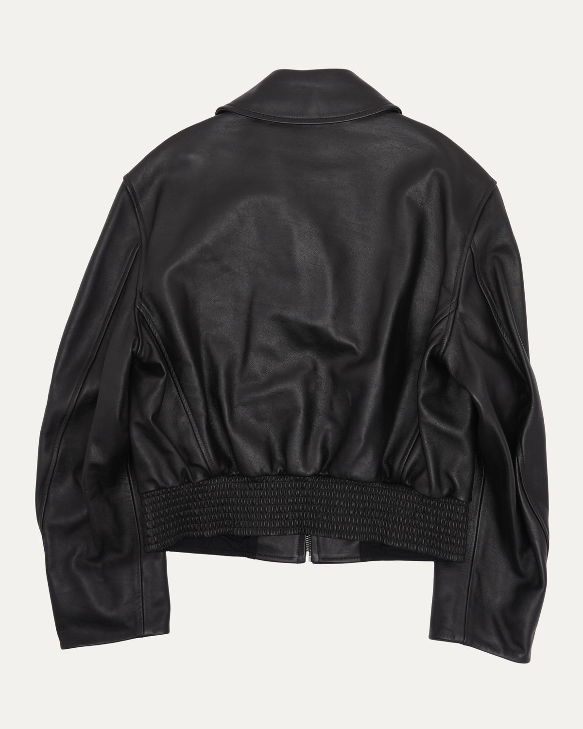 Boxy Leather Blouson