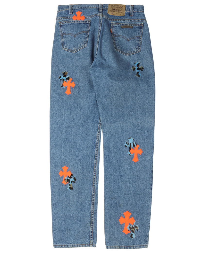 St. Barth's Levi's Cross Patch Jeans