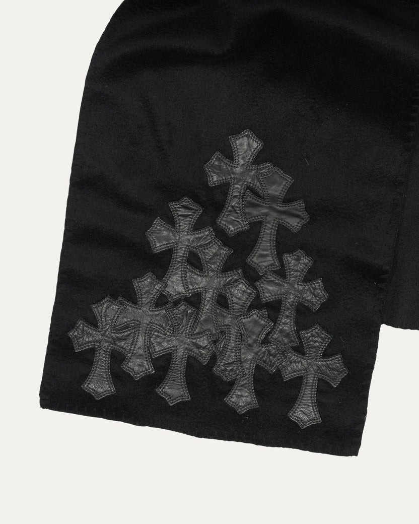 Cross Patch Cashmere Scarf