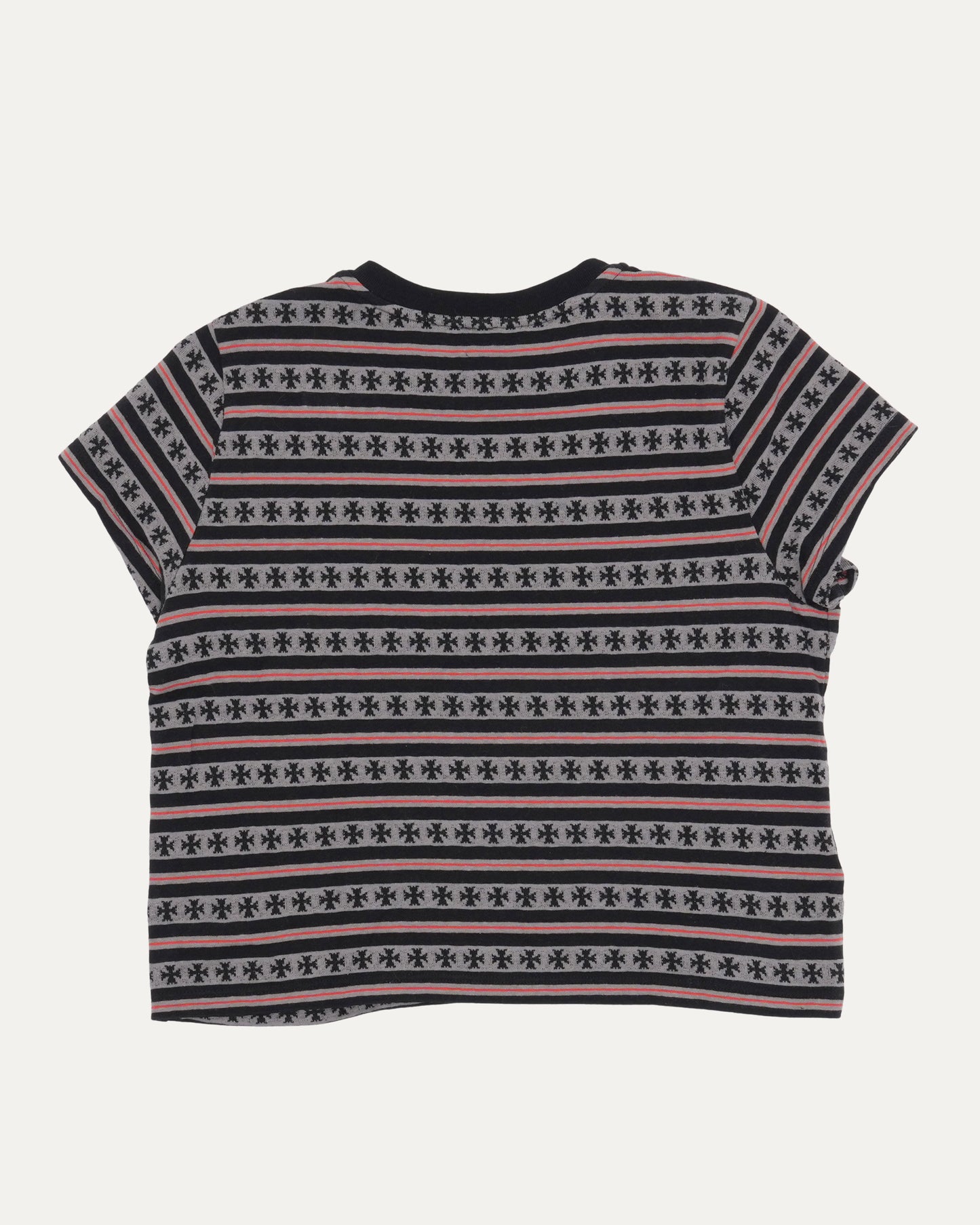 Cropped Matty Boy Teens From Mars Striped T-Shirt