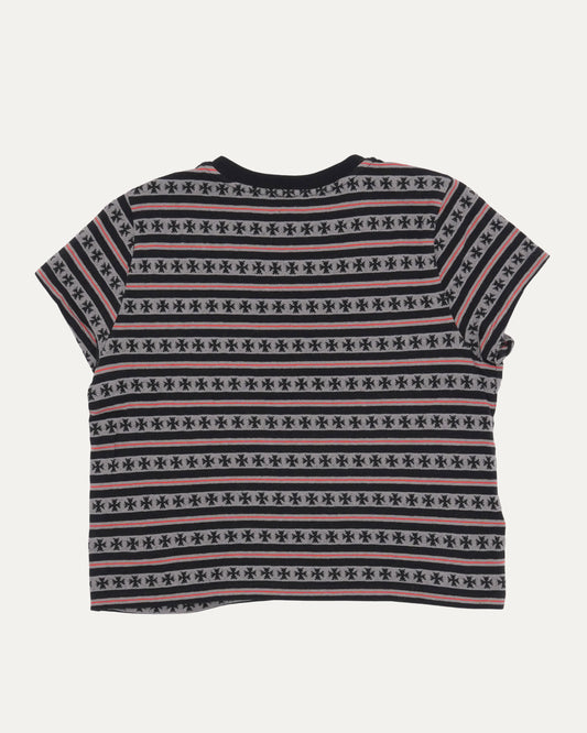 Cropped Matty Boy Teens From Mars Striped T-Shirt