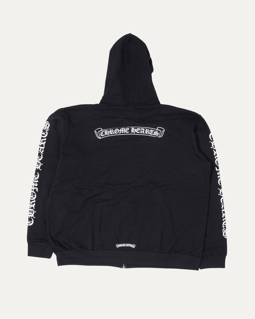 Scroll Logo Zip Up Hoodie