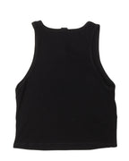 Cropped Eyechart & Dagger Logo Tank Top