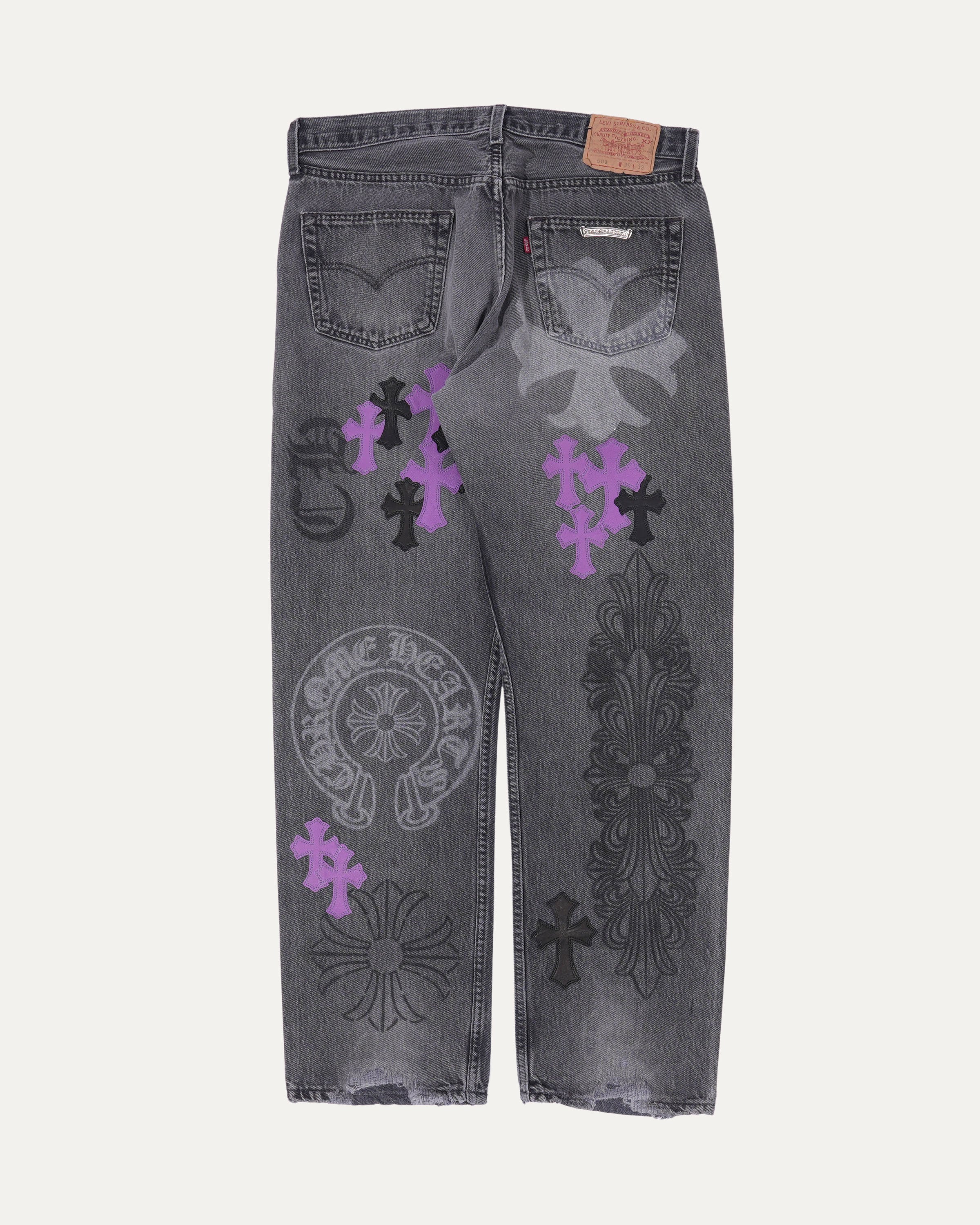 Online Exclusive Levi's Cross Patch Stencil Jeans