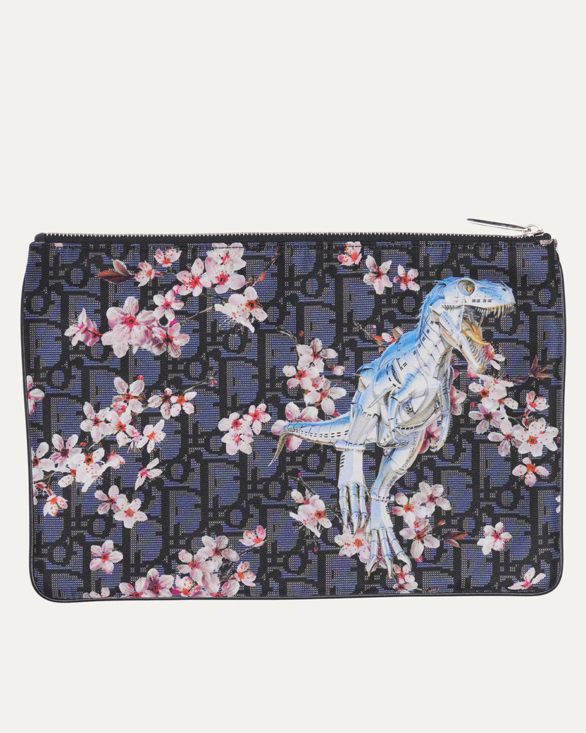 Hajime Sorayama Dinosaur Monogram Nylon Pouch