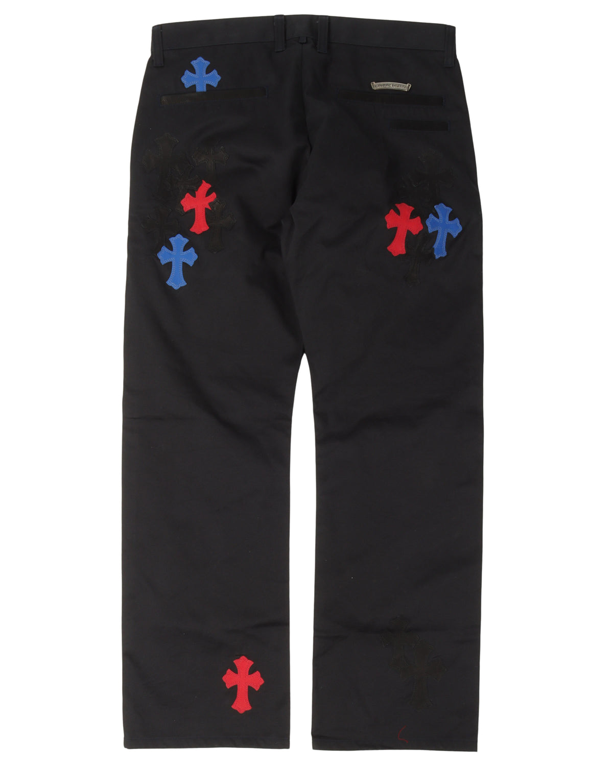 Multicolor Cross Patch Chino Pants