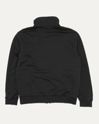 Embroidered Wool Blend Logo Zip Up Track Jacket