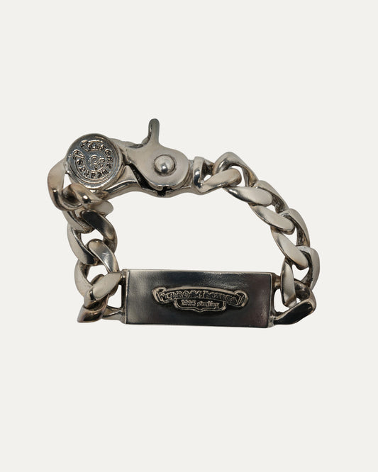 Sapphire Floral Cross ID Bracelet