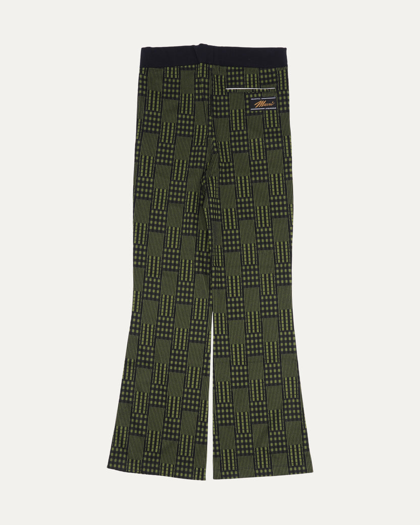 Plaid Flared Pants